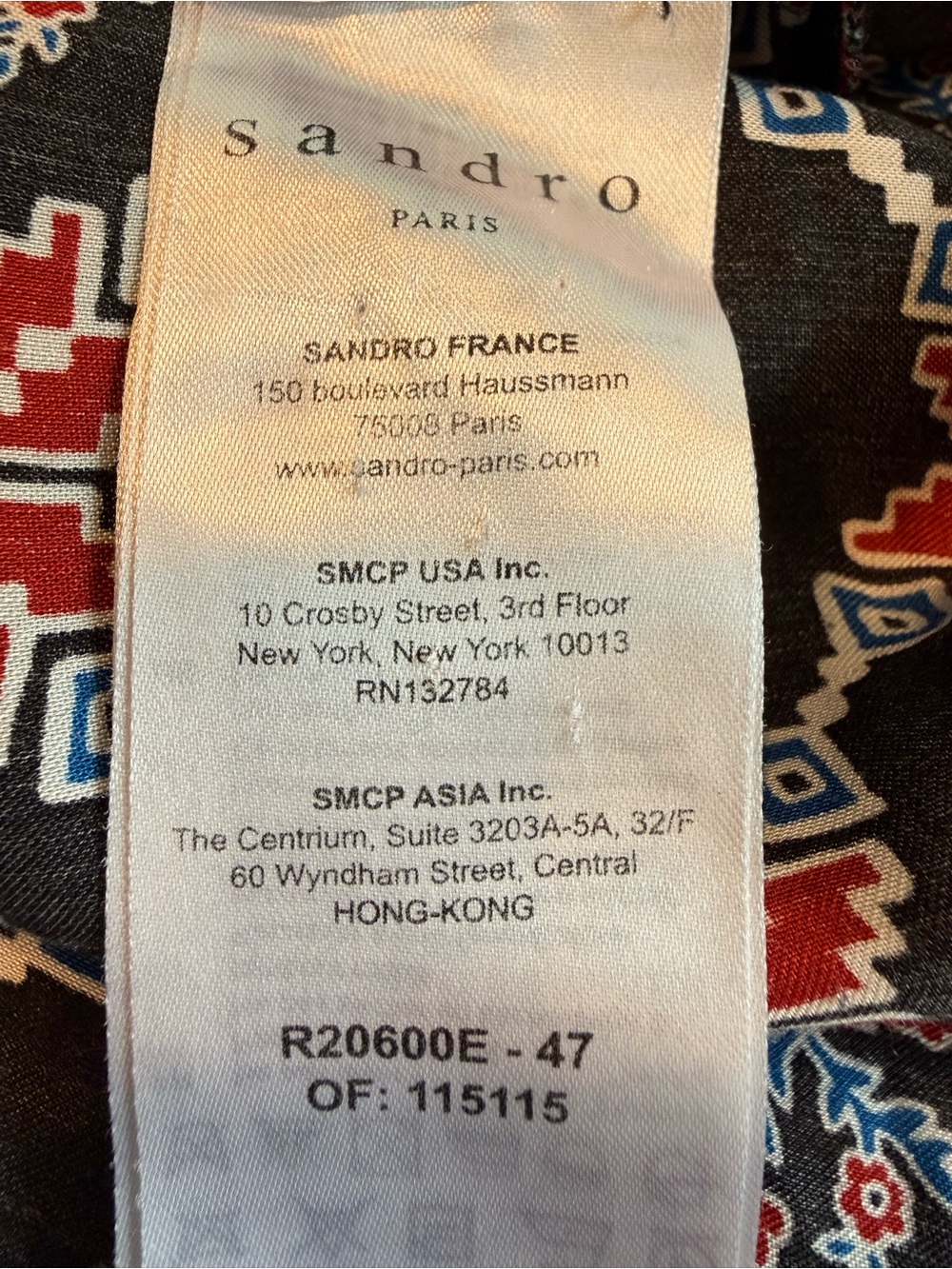 Sandro Paris John Mixed Print Midi Shirt Dress EU 38 US M - Picture 10 of 11